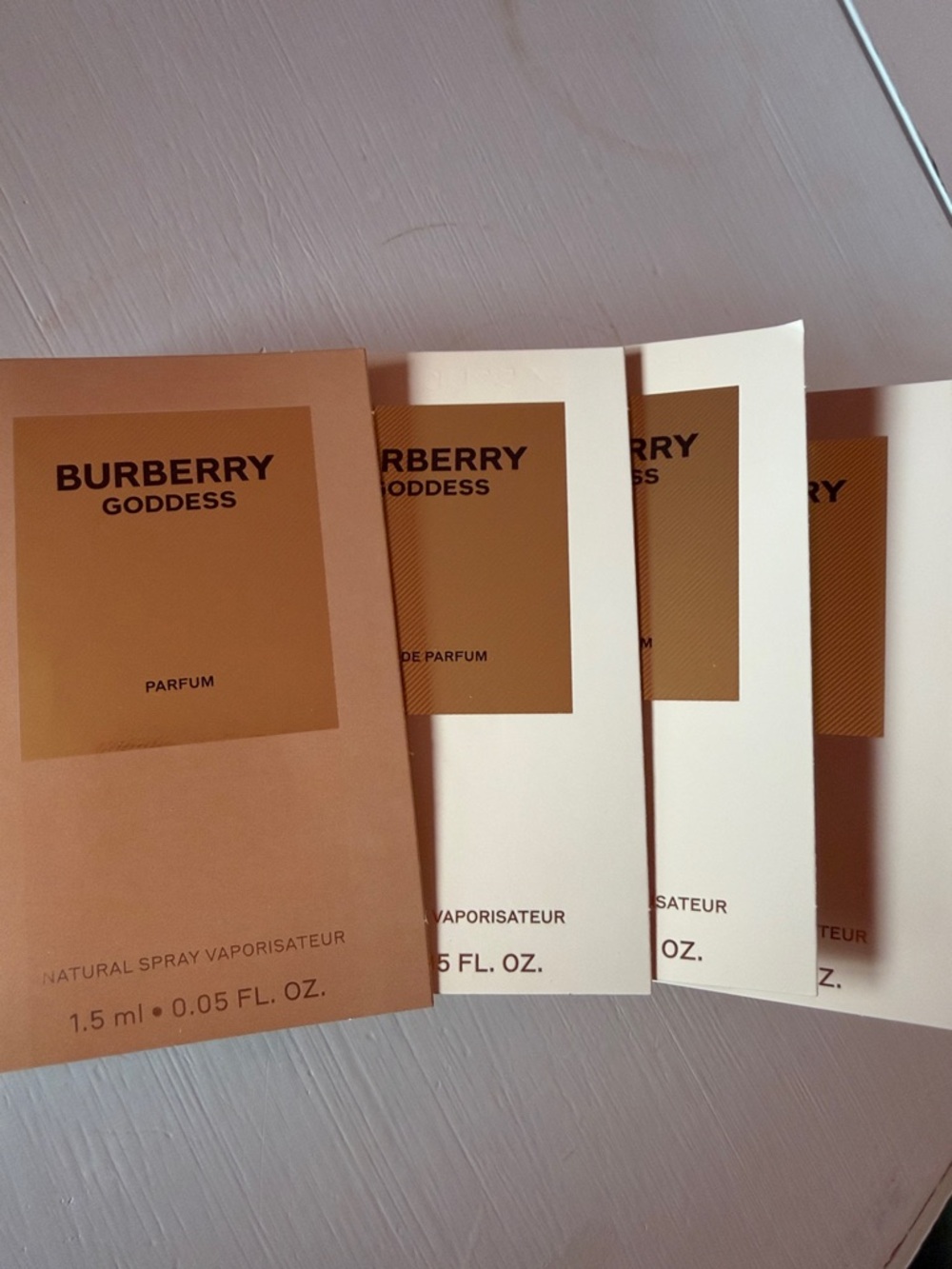 4 x Burberry Goddess